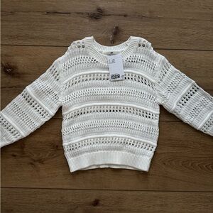 H&M White Knit Sweater for Kids